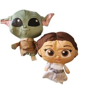 Star Wars Doorables Plush Set Grogu The Child &‎ Princess Leia Stuffed Doll